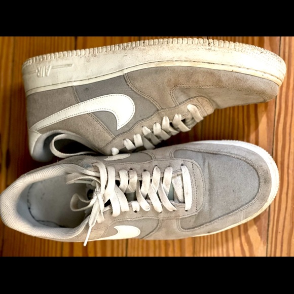 NIKE AIR FORCE 1 07 PREMIUM 3x1 DENIM Grey SZ 10 - Picture 3 of 3